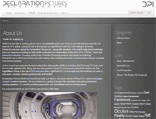 Tablet Screenshot of declarationpictures.com